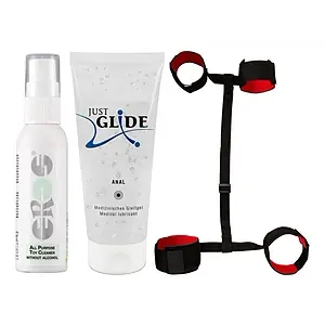 Kit Plăcere Intensă: Set BDSM + Lubrifiant Anal pe Vibreaza.ro