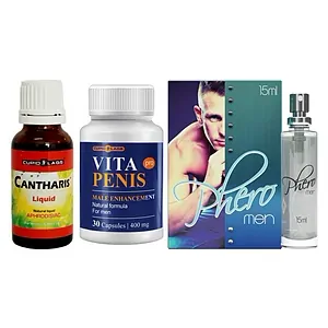 Kit Virilitate: Mărime, Dorință și Atracție Irezistibilă Kit Virilitate: Mărime, Dorință și Atracție Irezistibilă pe Vibreaza.ro