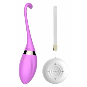 Leten Cora Ou Vibrator Reîncărcabil cu Telecomandă Discret Mov pe Vibreaza.ro