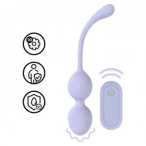 Loveline Kegel Vibrant — 10 Funcții, Reîncărcabil, Discret Mov pe Vibreaza.ro