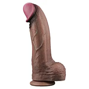 Lovetoy Dildo Dual-Layer XXL 33 cm – Realist, 7.6 cm Maro Lovetoy Dildo Dual-Layer XXL 33 cm – Realist, 7.6 cm Maro pe Vibreaza.ro
