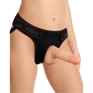Lovetoy Soft Strap On Curea Reglabila Set Strap On Cu Dildo Detasabil 18 Cm