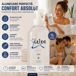 Lubrifiant Anal Just Glide Vegan Flacon Mare 1L