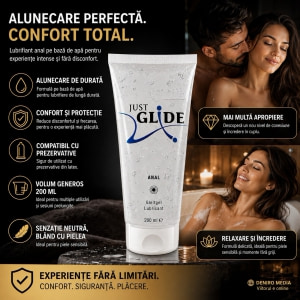 Lubrifiant Anal Just Glide cu pH Optimizat 200 ml