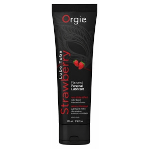 Lubrifiant Aromat Orgie Lube Tube Strawberry pe Vibreaza.ro