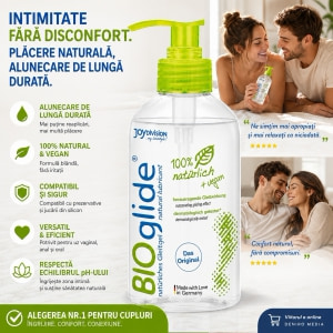Lubrifiant Vegan Joy Division BioGlide fără Parfum 500 ml