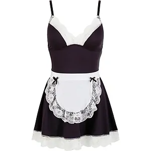 Maids Costume Cottelli Collection Negru pe Vibreaza.ro