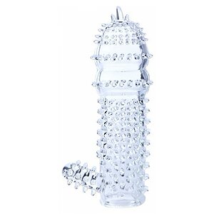 Manșon Pentru Penis Cu Striații Transparent pe Vibreaza.ro