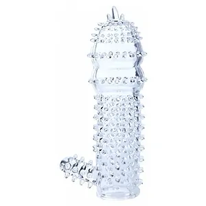 Manșon Pentru Penis Cu Striații Transparent pe Vibreaza.ro