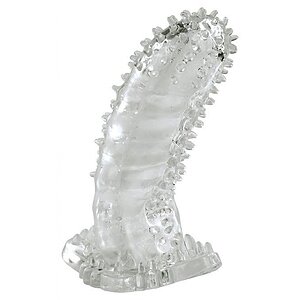 Manșon pentru Penis Transparent cu Striații pe Vibreaza.ro