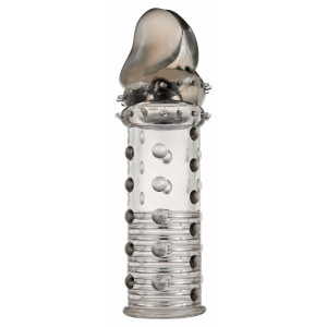 Manșon Penis Power Stud Sleeve Stimulare Parteneră Gri