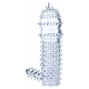 Manșon Pentru Penis Cu Striații Transparent pe Vibreaza.ro