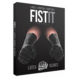 Mănuși Latex Short Fist It Negru