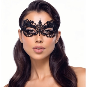 Masca Brodată Elegantă Cottelli Collection Unisize Negru pe Vibreaza.ro