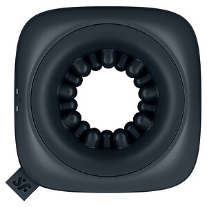 Masturbator Cu Vibrații Ring Stroker Negru
