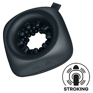 Masturbator Cu Vibratii Ring Stroker Negru pe Vibreaza.ro
