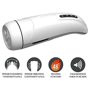 Masturbator Cu Vibrații Și Încălzire Marissa Alb Masturbator Cu Vibrații Și Încălzire Marissa Alb pe Vibreaza.ro