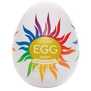 Masturbator Egg Shiny Pride Edition Alb pe Vibreaza.ro