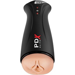 Masturbator Pipedream PDX Elite Auto-Sucțiune Texturată Negru pe Vibreaza.ro
