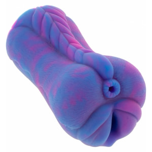 Masturbator Unicorn EXTREME Acces Dublu 14.5 și 9 cm Mov pe Vibreaza.ro