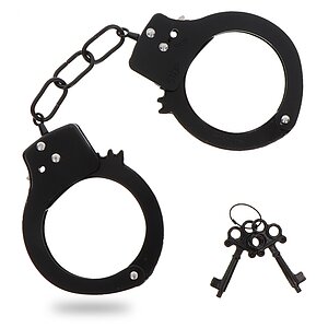 Metal Handcuffs Negru pe Vibreaza.ro
