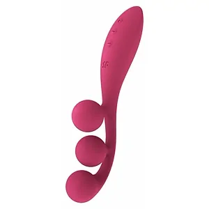 Multi-Vibrator Satisfyer Tri Ball 1 Rosu pe Vibreaza.ro