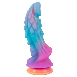 Mystic Dragon – Dildo Fosforescent cu Ventuză Puternică 21.5cm Multicolor pe Vibreaza.ro