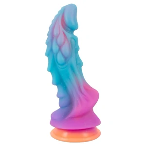 Mystic Dragon – Dildo Fosforescent cu Ventuză Puternică 21.5cm Multicolor pe Vibreaza.ro