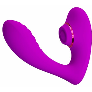 Nauty Stimulare Dublă 10 Vibrații Vaginale 7 Pulsații Clitoris Roz pe Vibreaza.ro