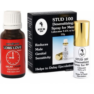 Pachet Spray Stud 100 Original + Picături Ejaculare Precoce Long Love 20ml pe Vibreaza.ro