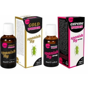 Pachet Afrodisiac Spain Fly Extreme Women 30ml + Afrodisiac Spanish Fly Strong Gold Women 30ml pe Vibreaza.ro