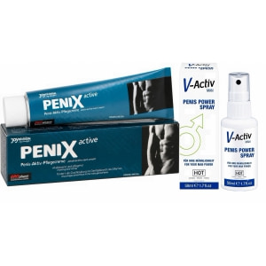 Pachet Spray V-activ Penis Power For Men 50ml + Cremă Pentru Potență Penix 75ml pe Vibreaza.ro