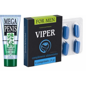 Pachet Cremă Mega Penis + Pastile Viper FR 4 Pachet Cremă Mega Penis + Pastile Viper FR 4 pe Vibreaza.ro