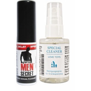 Pachet Spray Ejaculare Precoce Men Secret 15ml + Special Cleaner Love Toys 50ml pe Vibreaza.ro