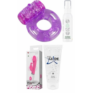 Set Complet Plăcere: Kit Vibrant, Lubrifiant și Igienă pe Vibreaza.ro