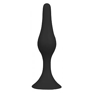 NMC Back Up 3 – Plug Anal Din silicon cu Ventuză 8 cm Negru pe Vibreaza.ro