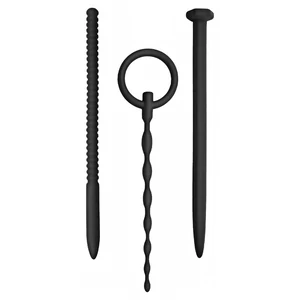 Nmc Set 3 Dilatatoare Uretrale Discrete Până La 15.2 cm Negru pe Vibreaza.ro