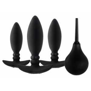 Nmc Set 3în1 Dopuri Progresive + Duș Intim, Discret Negru pe Vibreaza.ro