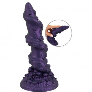 Octopus Prime — Dildo Din silicon Lichid, Ventuză 20.2 cm Mov pe Vibreaza.ro