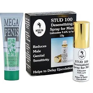 Pachet Cremă Mărire Mega Penis 75ml + Spray Stud 100 Original Pachet Cremă Mărire Mega Penis 75ml + Spray Stud 100 Original pe Vibreaza.ro