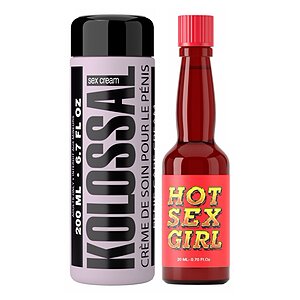 Pachet Cremă Mărire Penis Kolossal 200ml + Afrodisiac Hot Sex Girl 20ml pe Vibreaza.ro