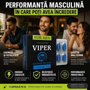 Pachet Cremă Mega Penis + Pastile Viper FR 4