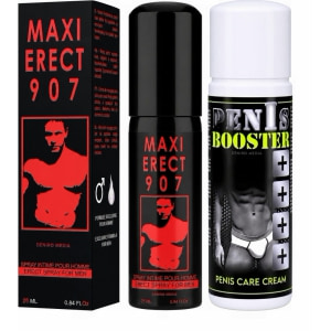 Pachet Cremă Pentru Potență Penis Booster 125ml + Spray Pentru Potență Maxi Erect 907 pe Vibreaza.ro