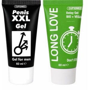 Pachet Gel Ejaculare Precoce Long Love 50ml + Gel Mărirea Penisului Mr XXL Gel 50ml pe Vibreaza.ro