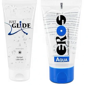 Pachet Lubrifiant Just Glide Anal + Lubrifiant Eros Aqua 50ml Pachet Lubrifiant Just Glide Anal + Lubrifiant Eros Aqua 50ml pe Vibreaza.ro