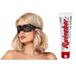 Pachet Lubrifiant Super Rutscher Anal 100ml + Mască Obsessive A710 Negru pe Vibreaza.ro