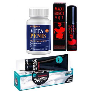 Pachet Maraton Viril: Kit 3-în-1 pentru Erecție Max pe Vibreaza.ro
