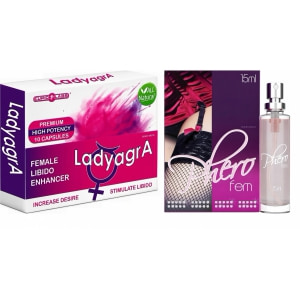 Pachet Parfum Feromoni PheroFem 15ml + Cadou Pastile Libido Ladyagra 10buc pe Vibreaza.ro