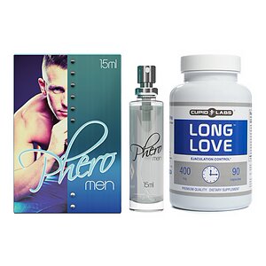 Pachet Parfum Feromoni Pheromen Și Pastile Ejaculare Precoce Long Love pe Vibreaza.ro