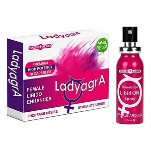 Pachet Pastile Libido Ladyagra 10buc + Spray Femei LibidON 30ml pe Vibreaza.ro